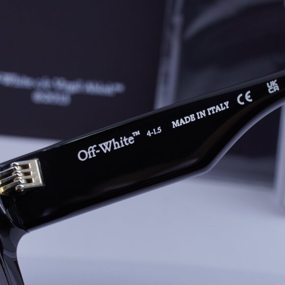 Off-White OERI13I JACKSON 1028 Square Sunglasses – Black/Burgundy